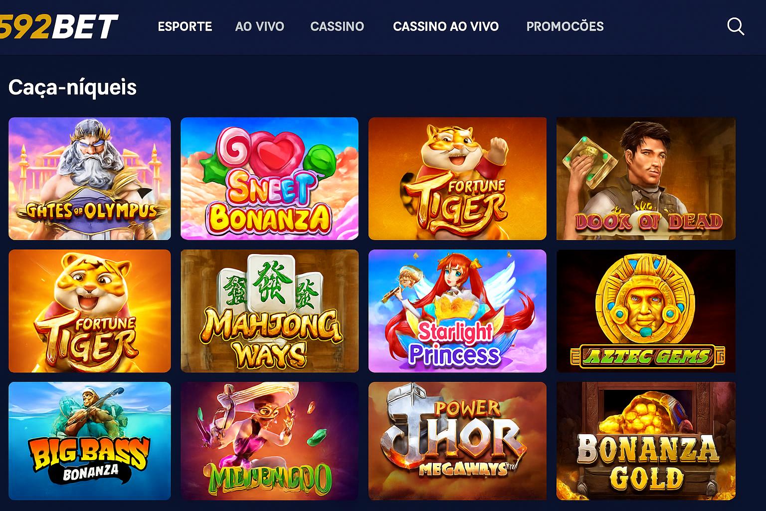 Jogos de Slot no Casino Online 592BET  