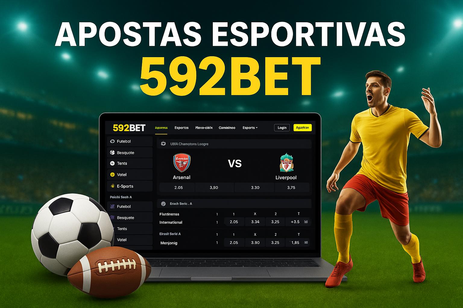 Apostas esportivas no cassino online 592BET  